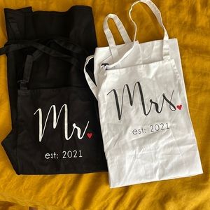 Mr and Mrs Matching Aprons
